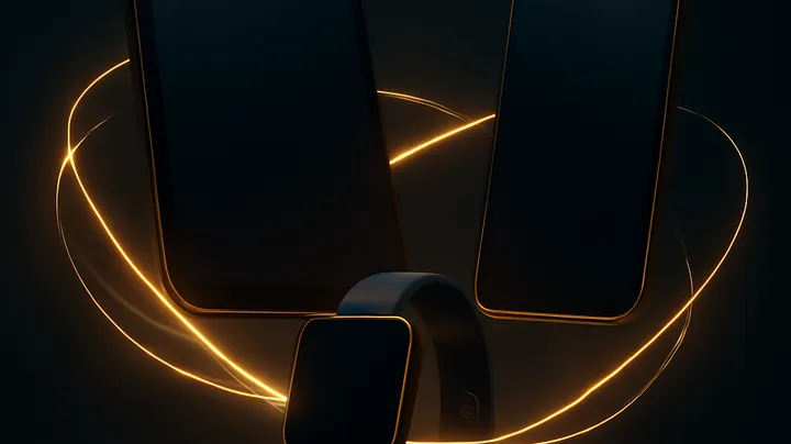 8444BDT COM Multiple devices floating in harmony